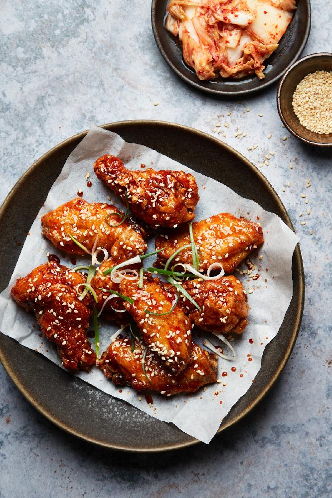 Korean Fried Chicken (toyuq Qanadları) acılı