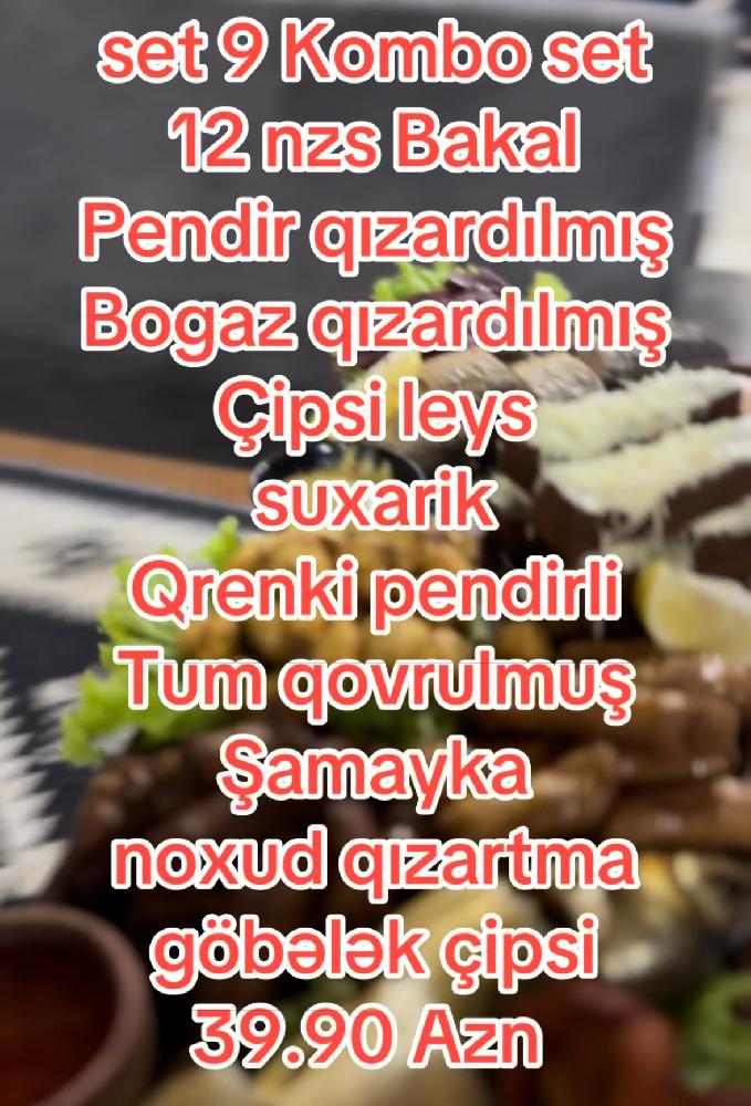 Set 9 kombo 4 nəfərlik 