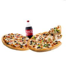 Pizza 1+1 (1lt Kola)
