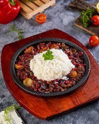Nar qovurma  can əti ilə