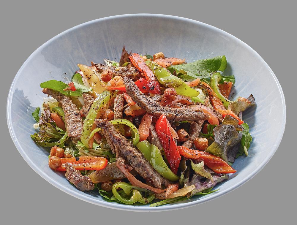 Balzamik və İsotlu İsti Ət Salatı