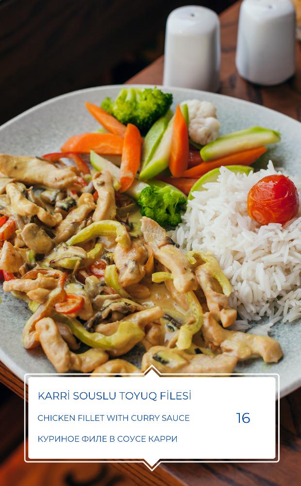 KARRİ SOUSLU TOYUQ FİLESİ (360 gr)