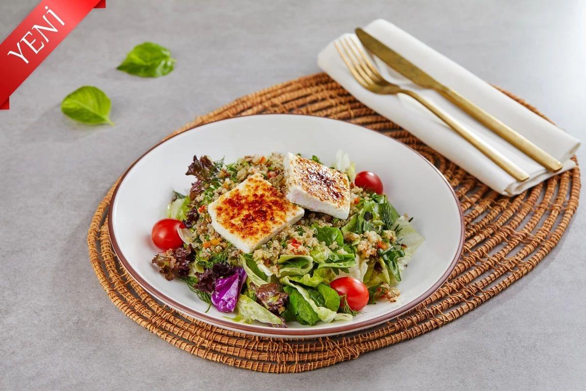 Keçi pendirli salat 