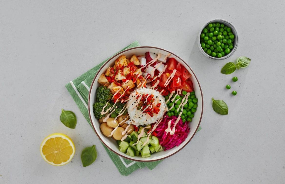 Sweet chilli chicken bowl 