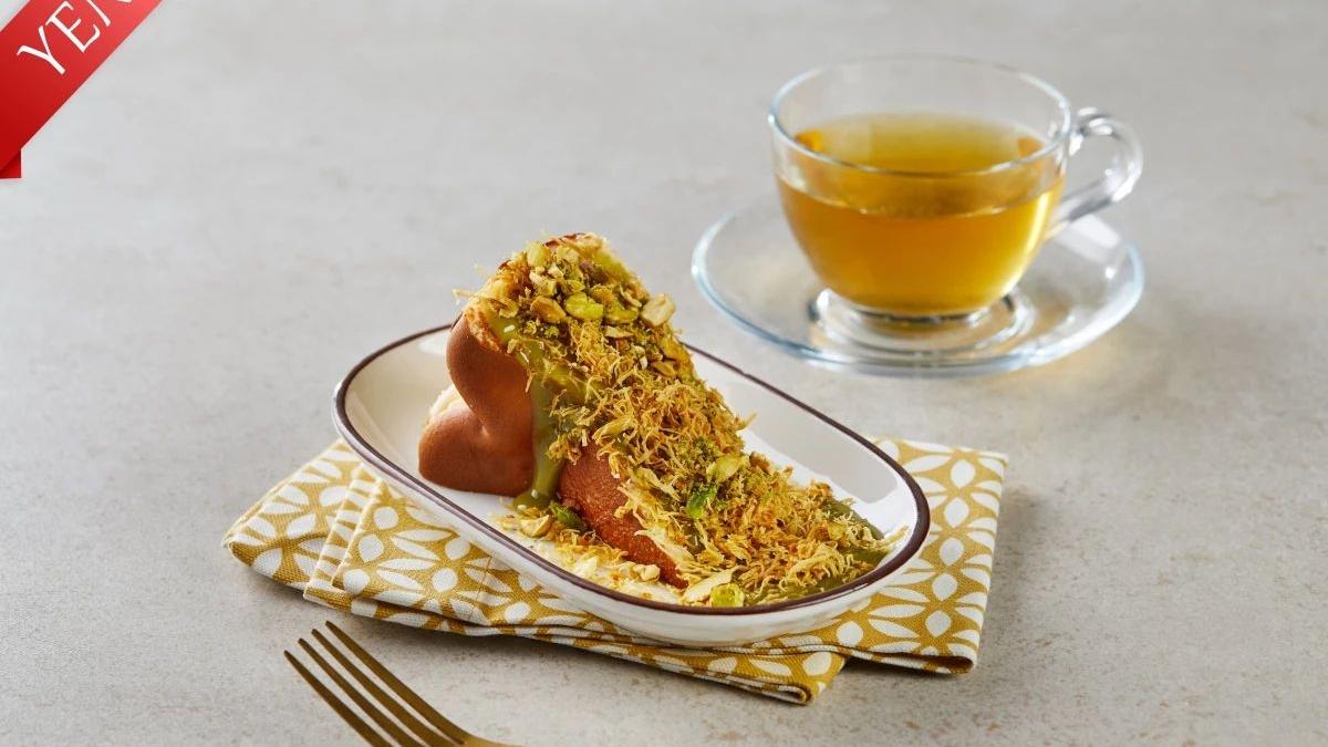 Pistachio San Sebastian cheesecake