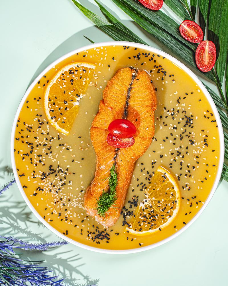 Salmon Steak (Portağal sousu ilə)