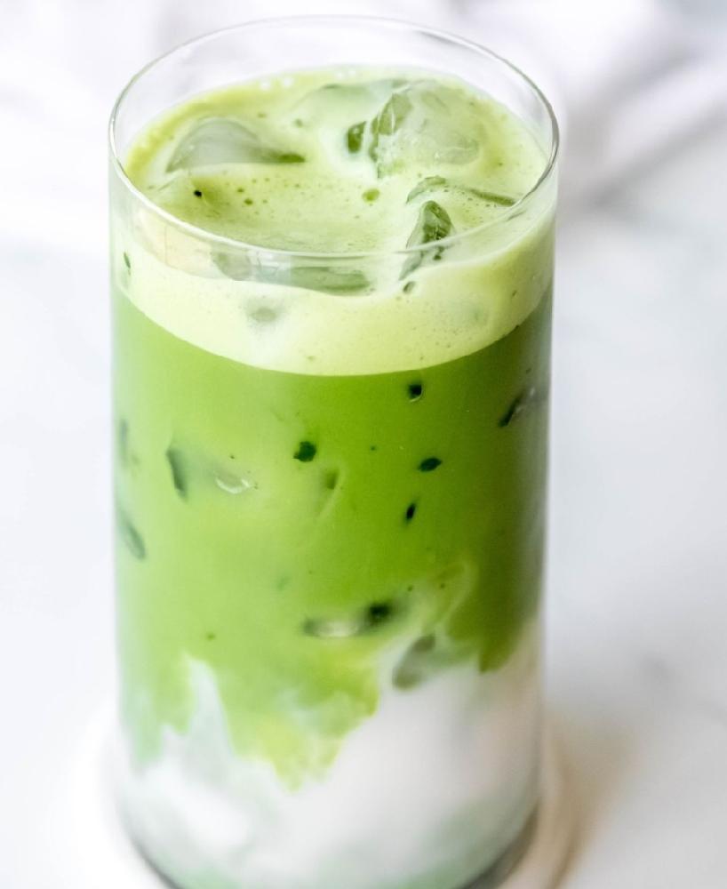 Iced Matcha Latte 🌱