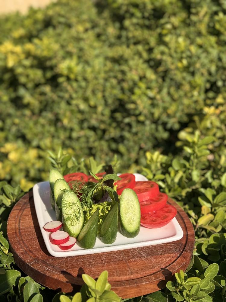 Pomidor xiyar doğranılmış