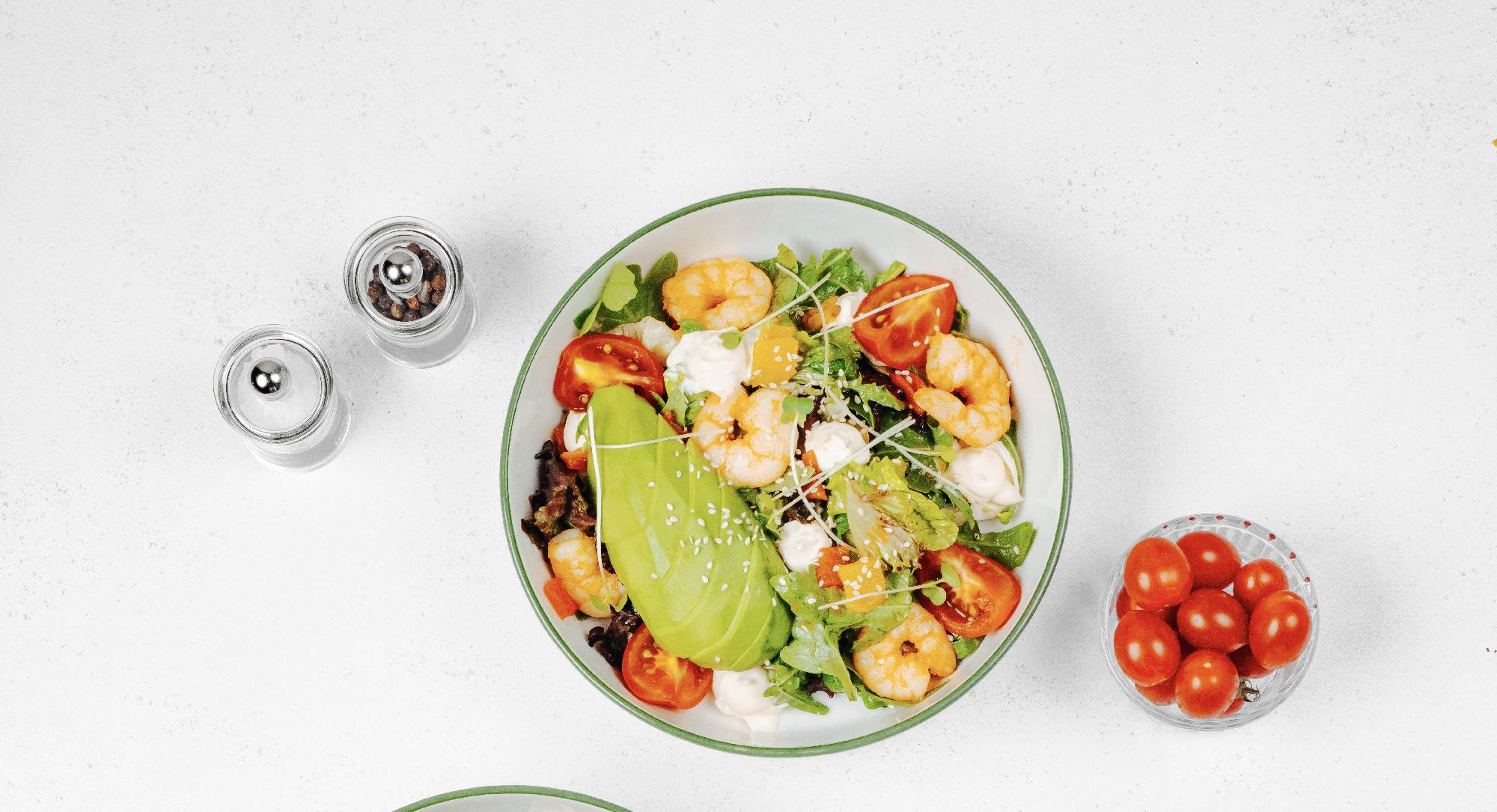 INSALATA DI FAGIOLI E GAMBERETTI