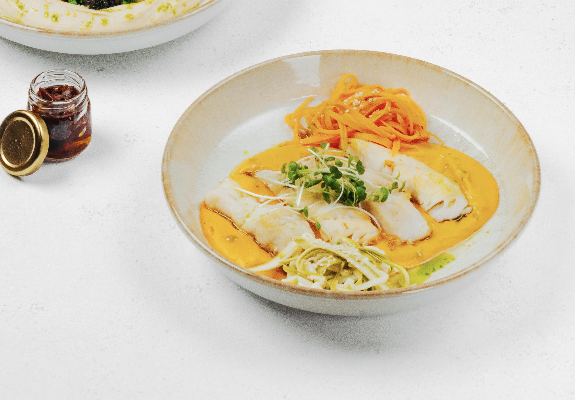 FISH SUDAK WITH MASH BATAT