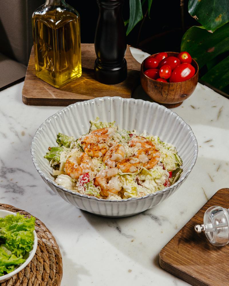 KREVETLİ SEZAR SALATI