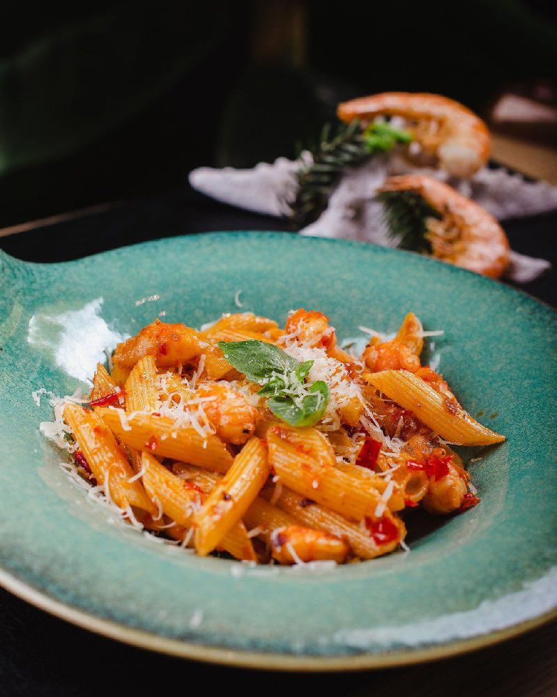 Penne krivetka spicy