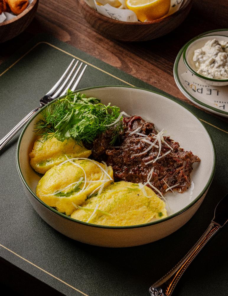 Dana Yanağı Polenta  ilə