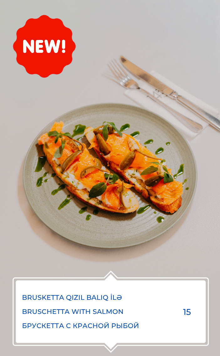 BRUSKETTA QIZIL BALIQ İLƏ
