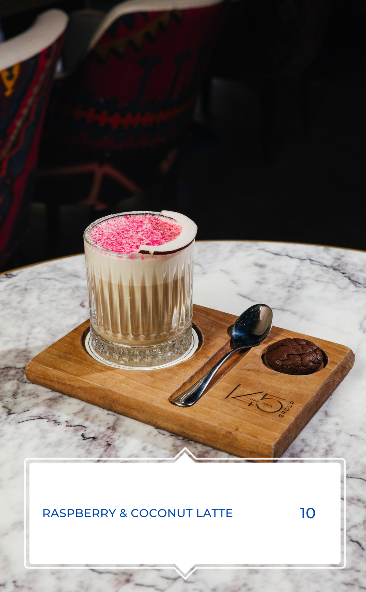 RASPBERRY & COCONUT LATTE