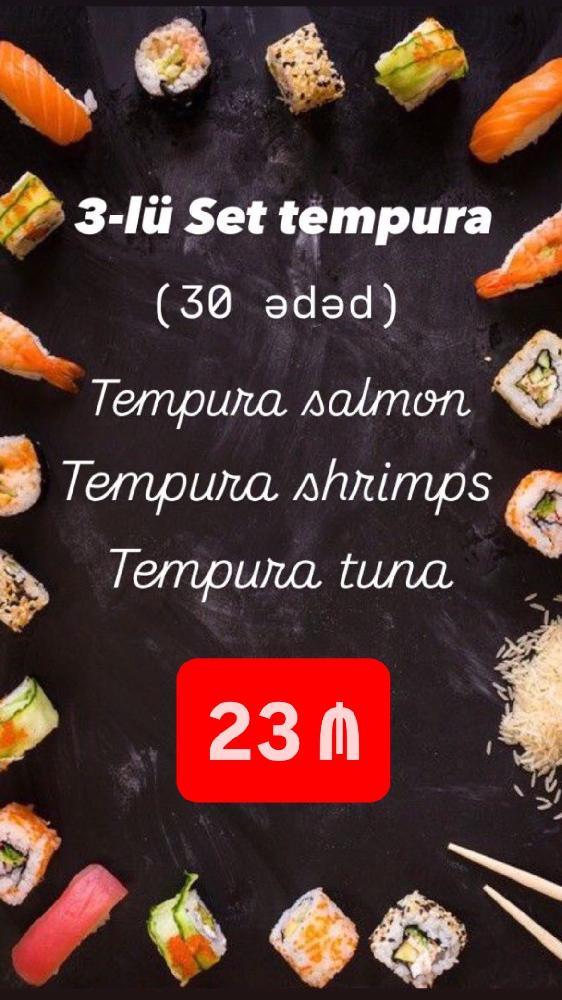 3-lü Tempura set 