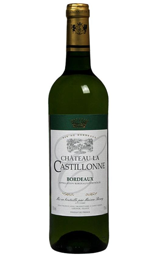 Chateau La Castillonne Blanc,Bordeaux AOC,France 