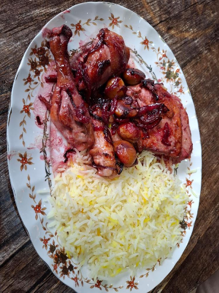 Nar Qovurma Beçə İlə 