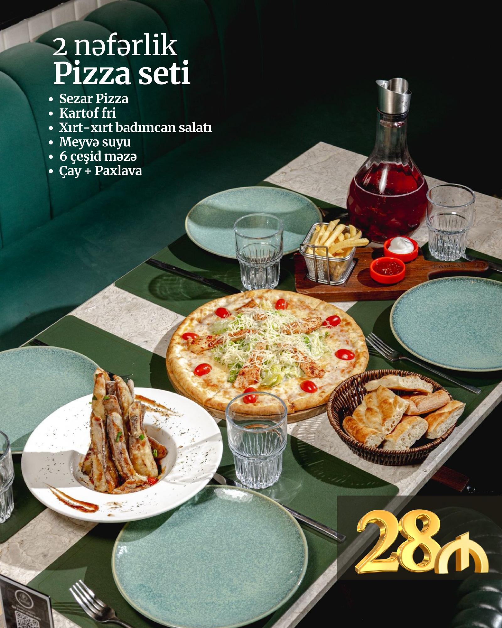 2 Nəfərlik Pizza Seti