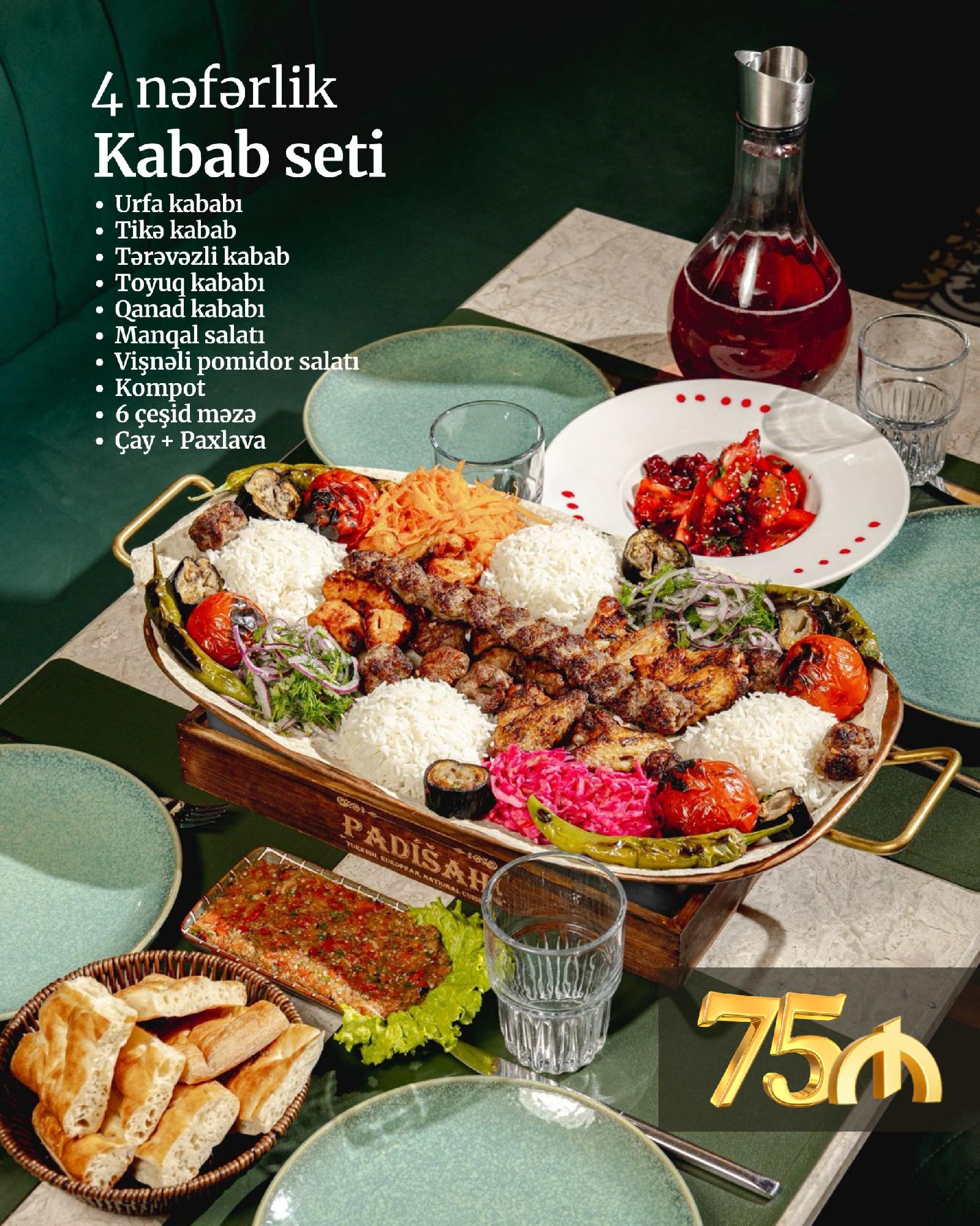 4 Nəfərlik Kabab Seti