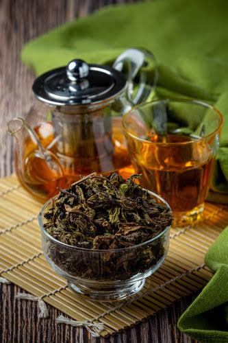 Green tea teapot