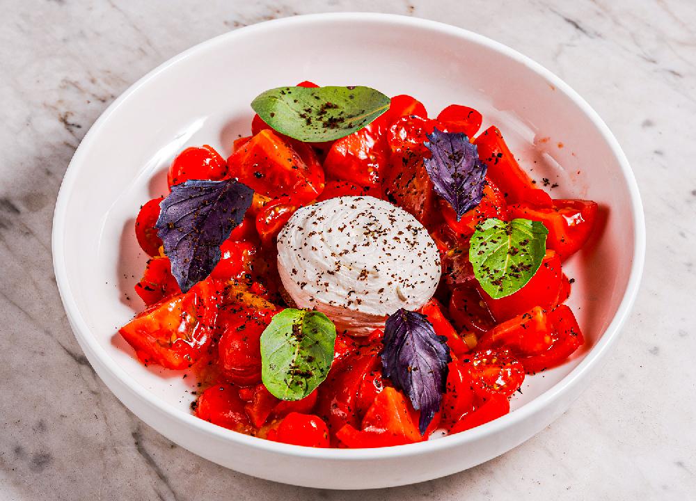 POMİDOR  SALATI KREM-PENDİR İLƏ