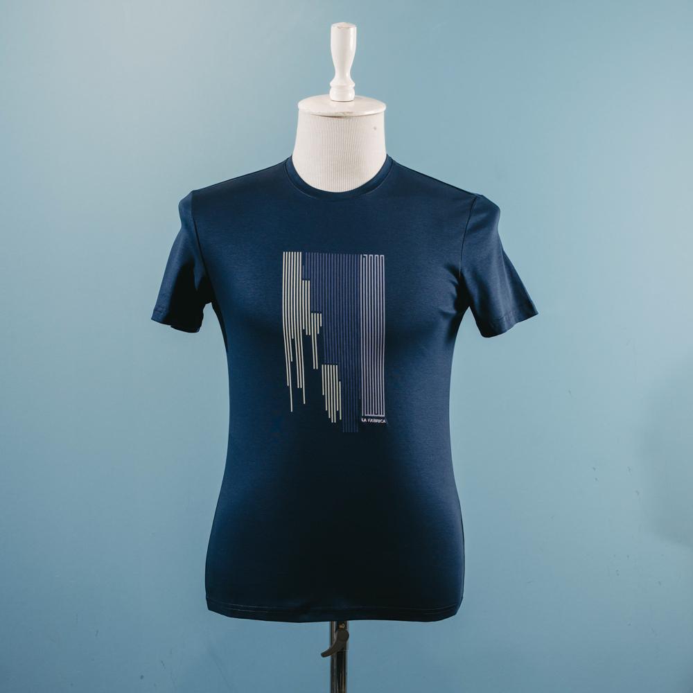 Göy naxışlı t-shirt