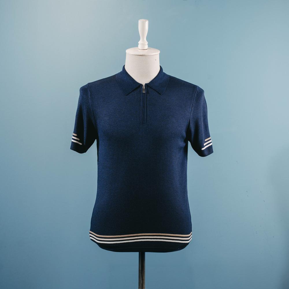 Göy naxışlı polo