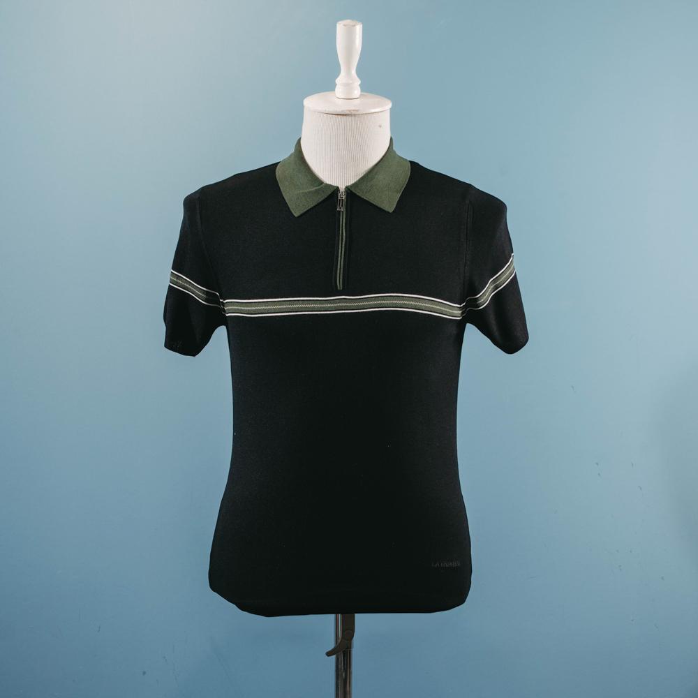 Qara naxışlı polo