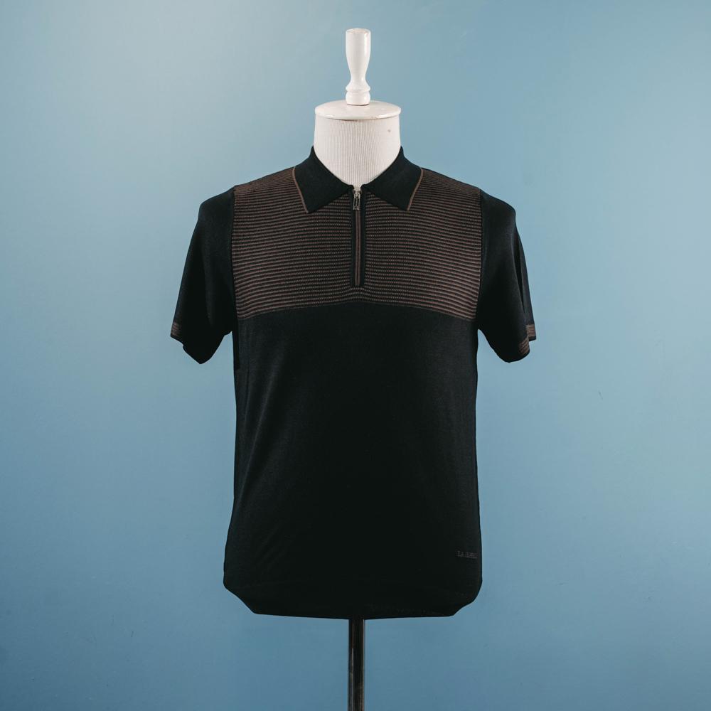 Qara naxışlı polo