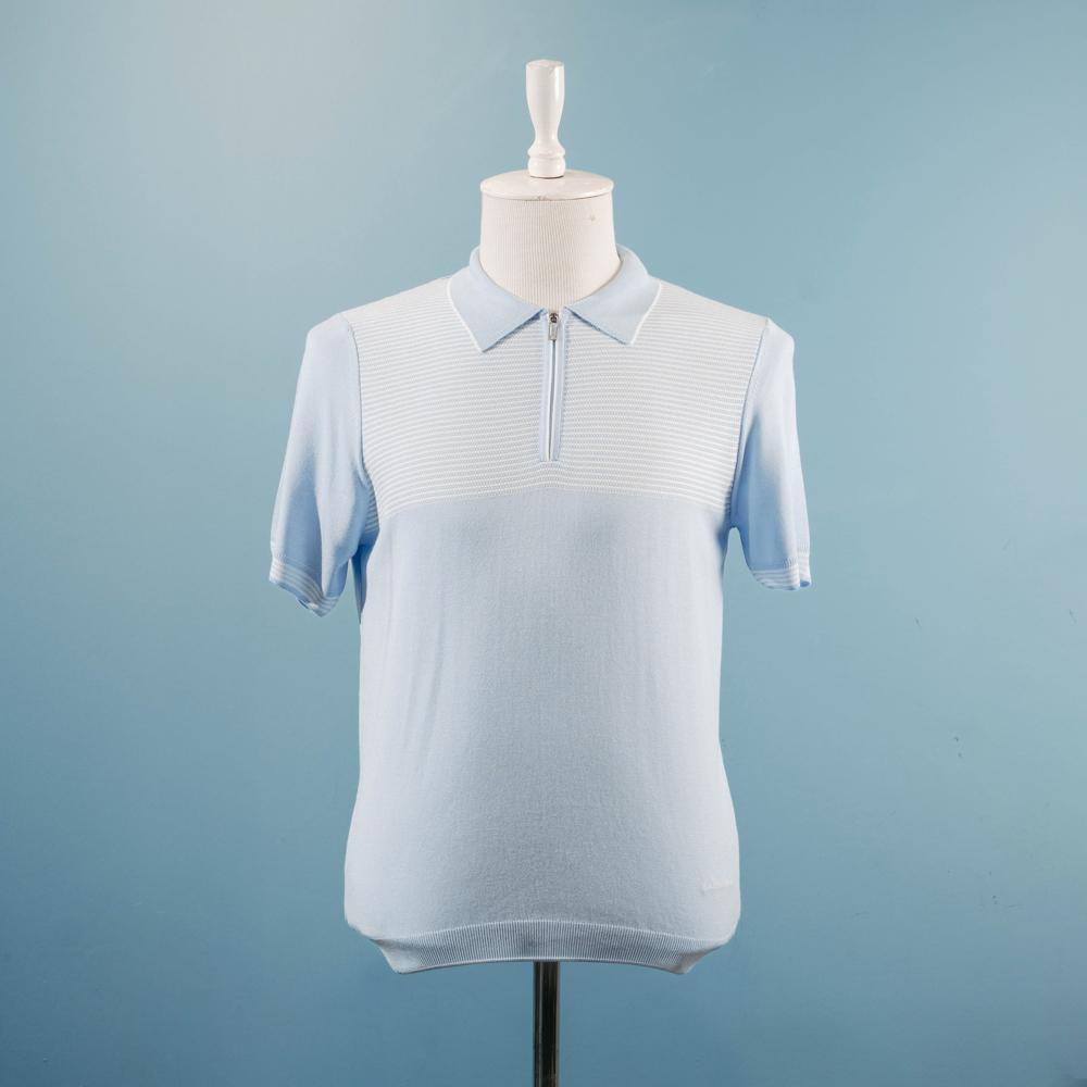 Mavi naxışlı polo