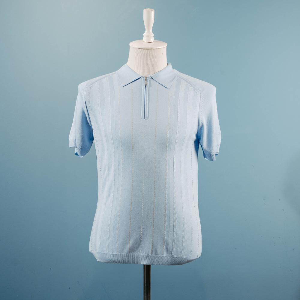 Mavi naxışlı polo