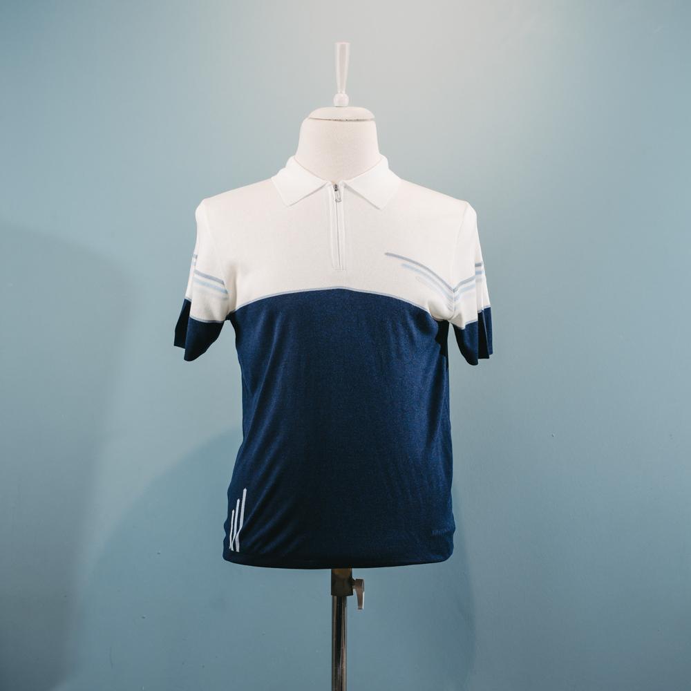 Göy naxışlı polo