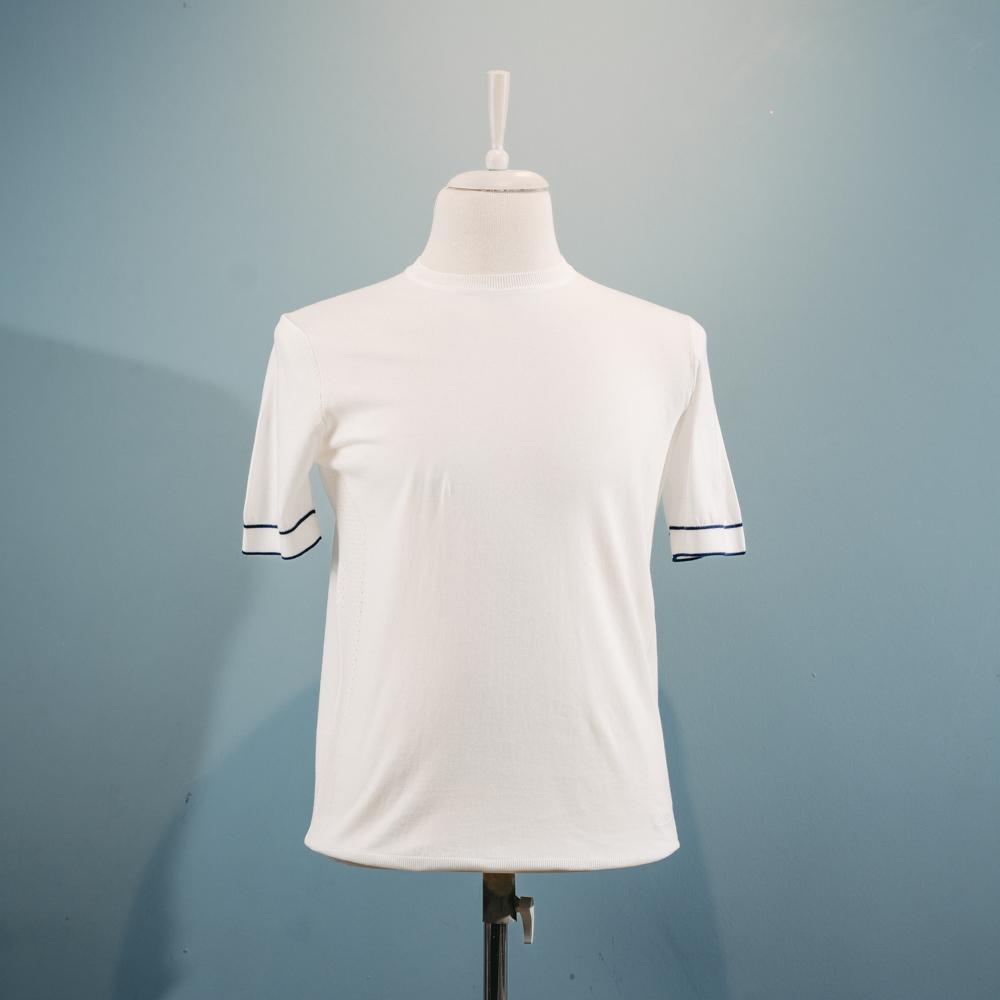 Ağ supima t-shirt