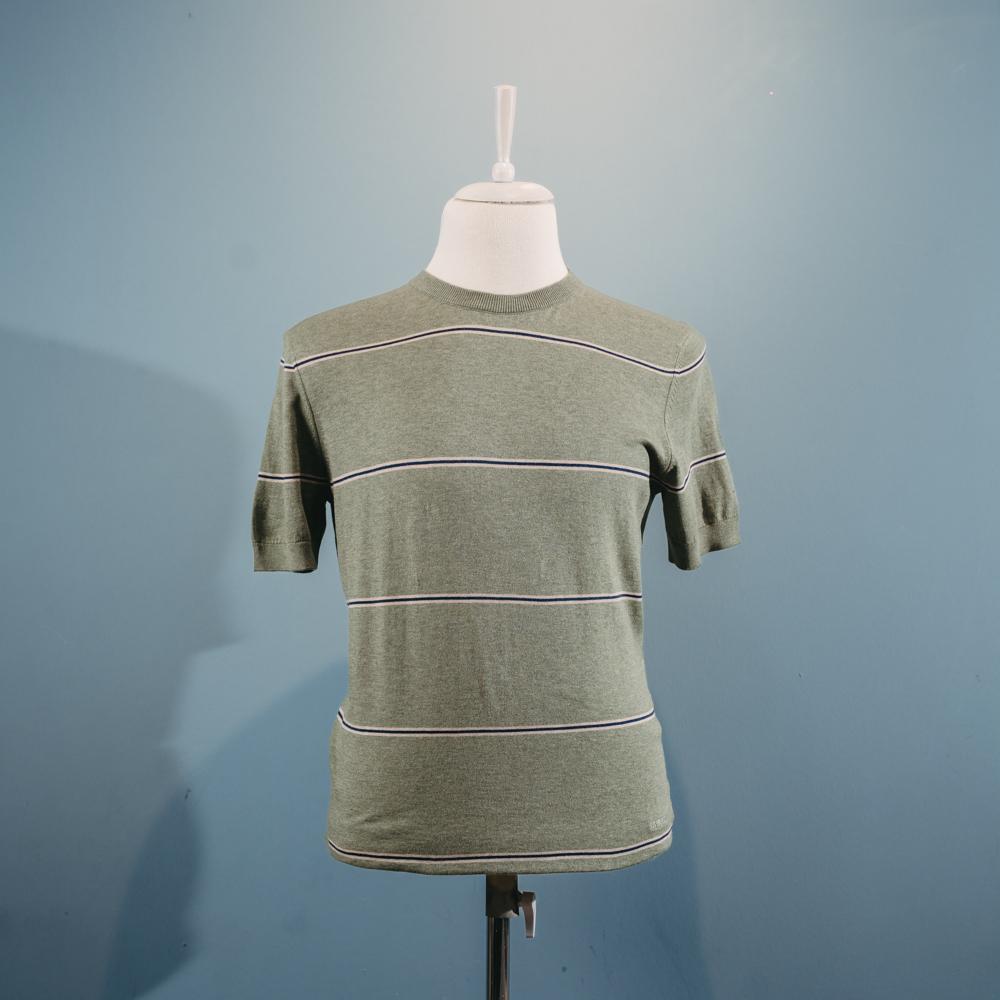 Xaki naxışlı supima t-shirt