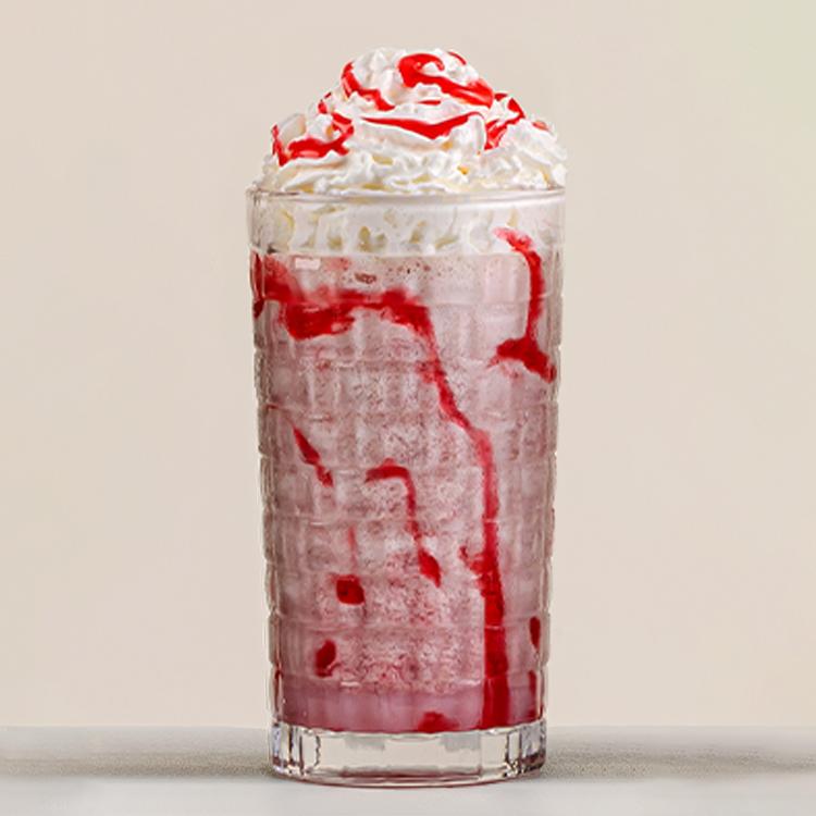 Çiyələkli milkshake 