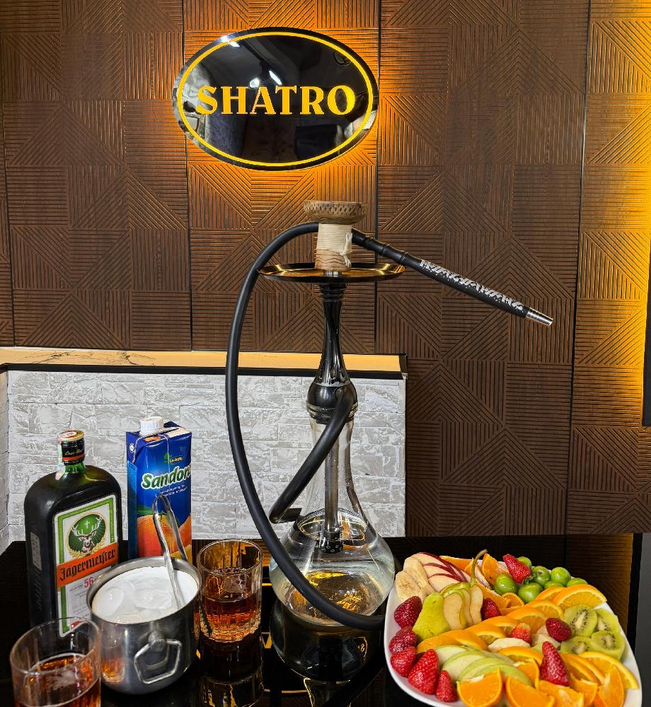 Jagermeister (700ml),Meyvə asarti (1əd),Qəlyan saxsıda (1əd),Meyvə şirəsi (1lt)