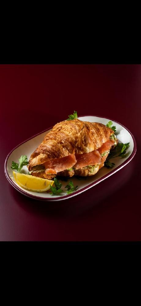 Kruasan salmon