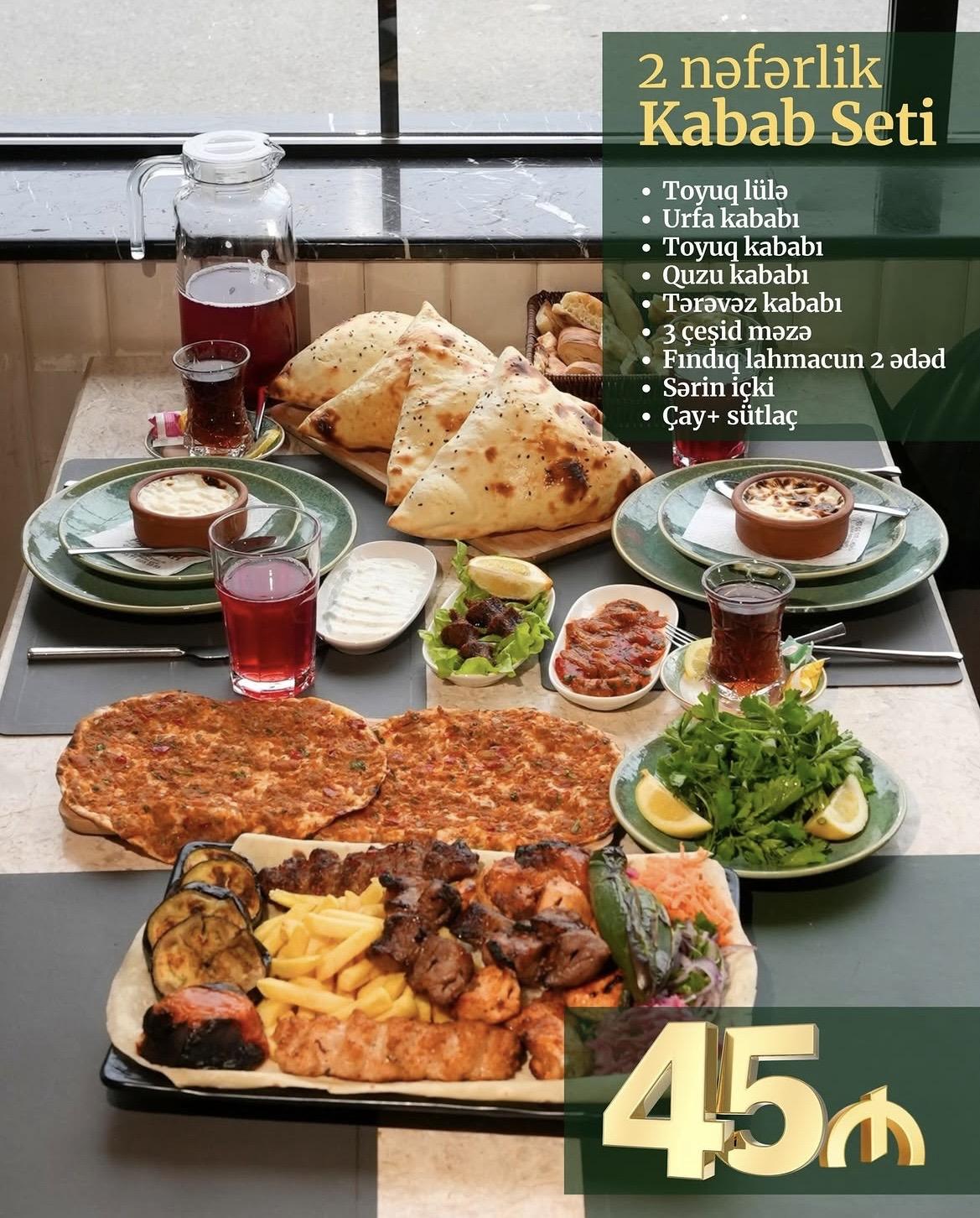 2 nəfərlik kabab seti
