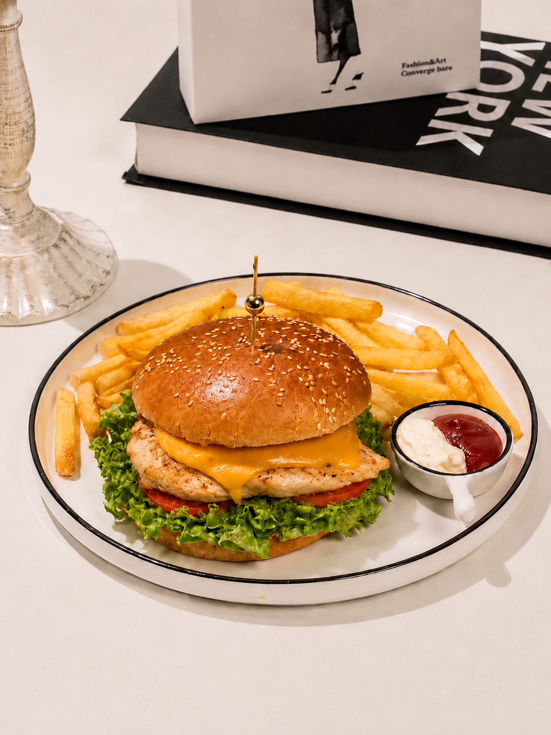 Burger toyuq