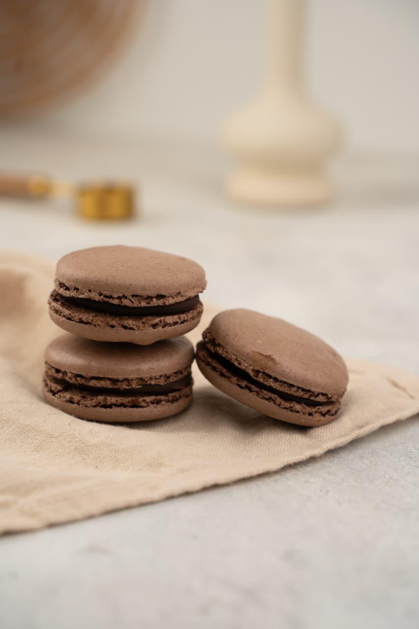 Macaroons Şokoladlı