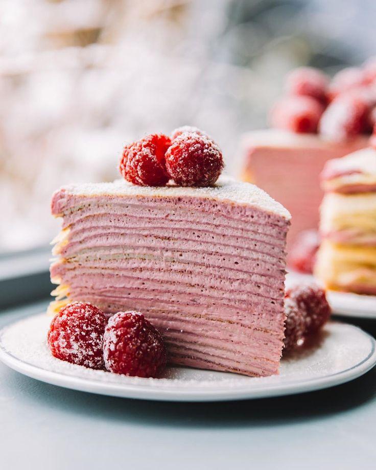 Raspberry crepe 