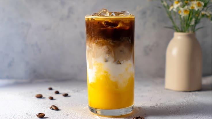 Mango Coconut Iced Latte