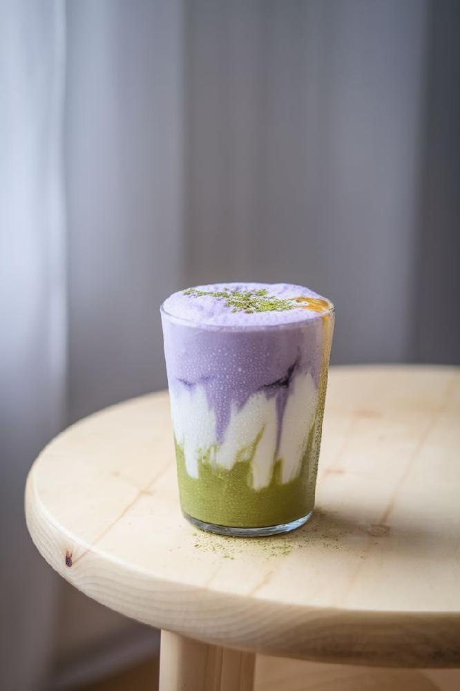 Lavender Matcha Latte 