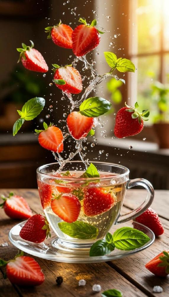 Rooibush strawberry Cream  teapot
