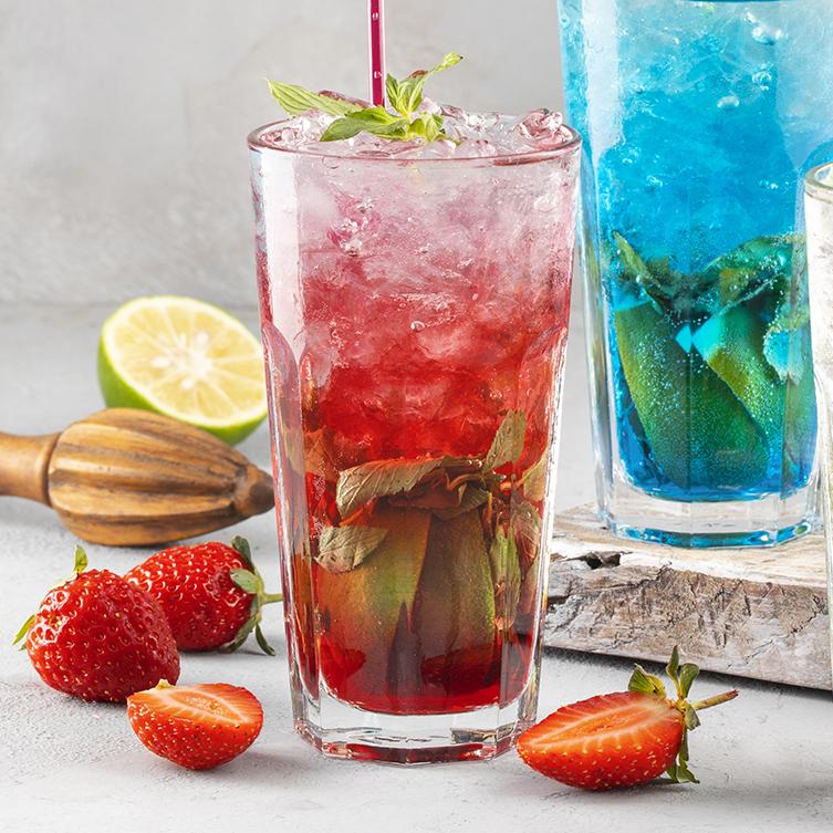 Çiyələkli Mojito
