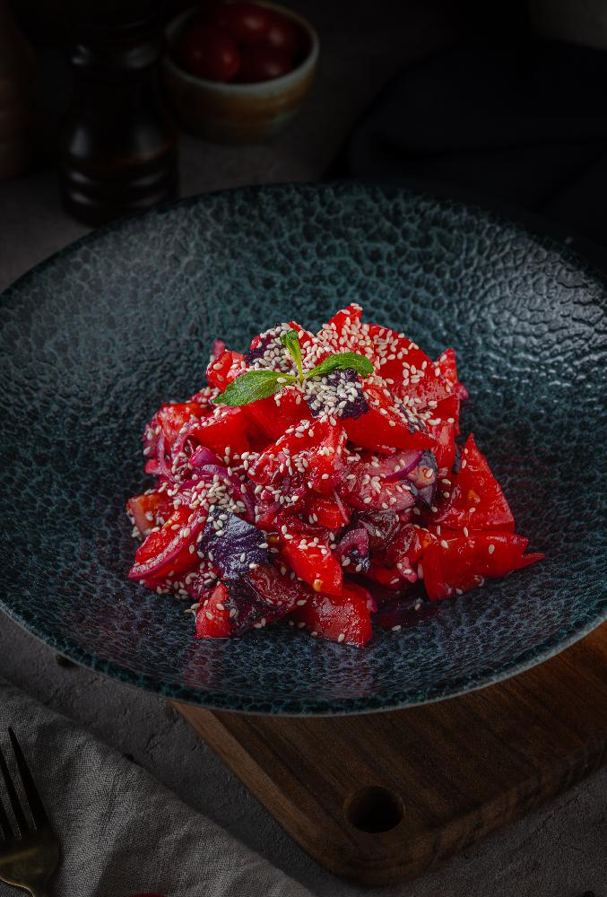 Pomidorlu turşulu salat
