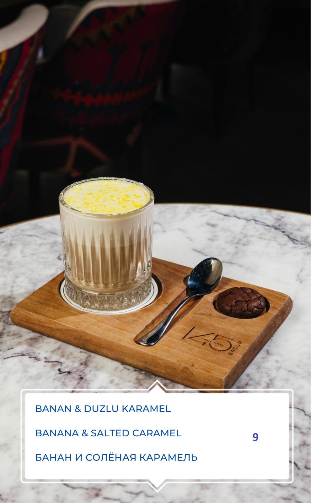BANANA & SALTED CARAMEL LATTE