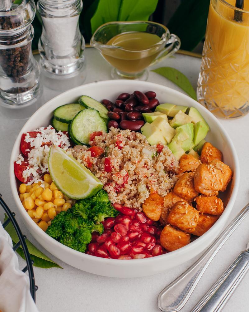 Bowl with Salmon 
