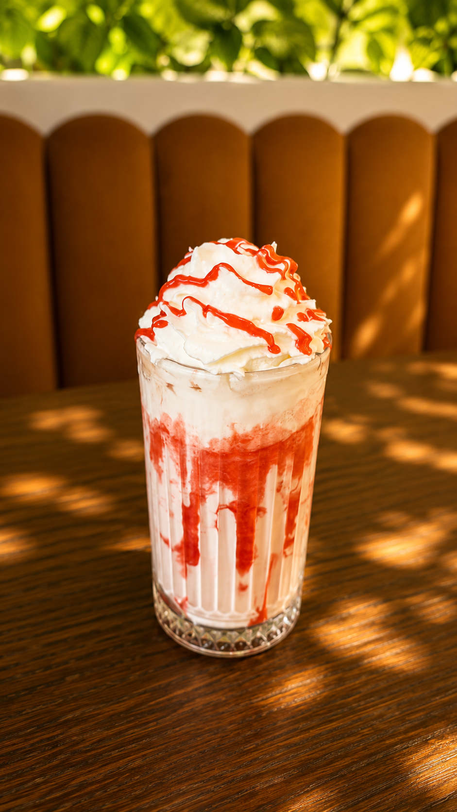 Çiyələkli milkshake